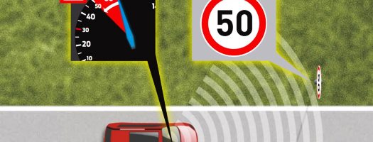 Ford's new S-Max technology can read speed limit signs and automatically slow down the car.